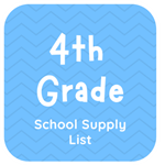 4th Grade School Supply List Lightbox